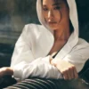 Sweet Escape Hoodie mit Reißverschluss – Elfenbein