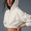 Sweet Escape Hoodie mit Reißverschluss – Elfenbein