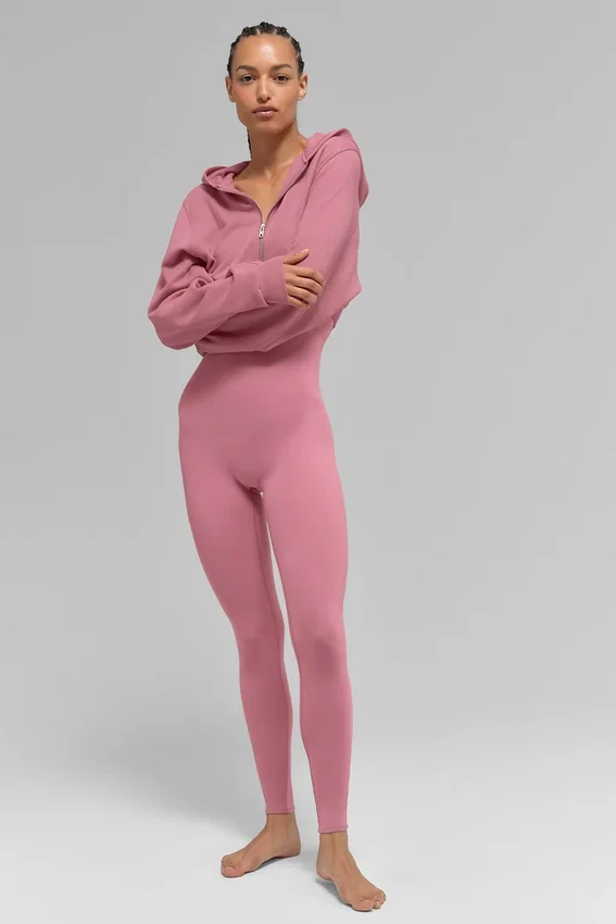 Sweet Escape Hoodie mit Reißverschluss – Pink Wild Rose