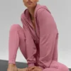 Sweet Escape Hoodie mit Reißverschluss – Pink Wild Rose