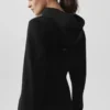Sweet Escape Hoodie mit Reißverschluss – Schwarz