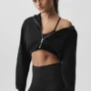 Sweet Escape Hoodie mit Reißverschluss – Schwarz