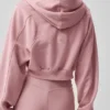 Sweet Escape Hoodie mit Reißverschluss – Vintage-Pink