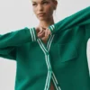 Tennis Club Pullover – Emerald Isle/Elfenbein