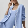 Tennis Club Pullover – Hellprovenceblau/Weiß