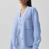Tennis Club Pullover – Hellprovenceblau/Weiß