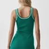 Tennis-Club-Pullover-Kleid – Emerald Isle/Elfenbein