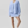 Tennis Club Pullover – Hellprovenceblau/Weiß