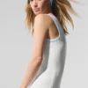 Tennis-Club-Pullover-Kleid – Weiß/Muschelblau