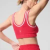 Tennis Club Pullover Knit BH – Candy Red/Weiß