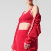 Tennis Club Pullover Knit BH – Candy Red/Weiß