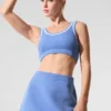 Tennis Club Pullover Knit Bra – Kristallklares Blau/Weiß