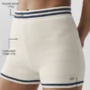 Tennis Club Pullover Knit Hot Short – Elfenbein/Marineblau