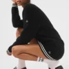 Tennis Club Pullover – Schwarz/Elfenbein