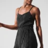 Tennis-Kleid „Micro Plisse Game“ – Schwarz