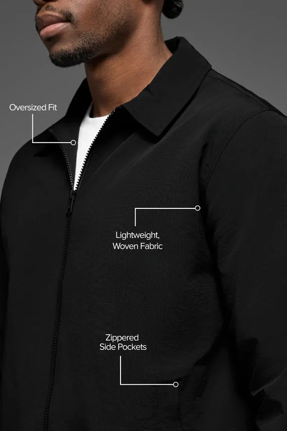 Torrent Overshirt – Schwarz