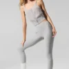 Transparentes Kaschmir-Top – Athletic Heather Grey