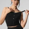Transparentes Kaschmir-Top – Schwarz