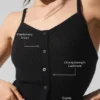 Transparentes Kaschmir-Top – Schwarz