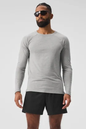 Triumph Langarmshirt – Athletic Heather Grey