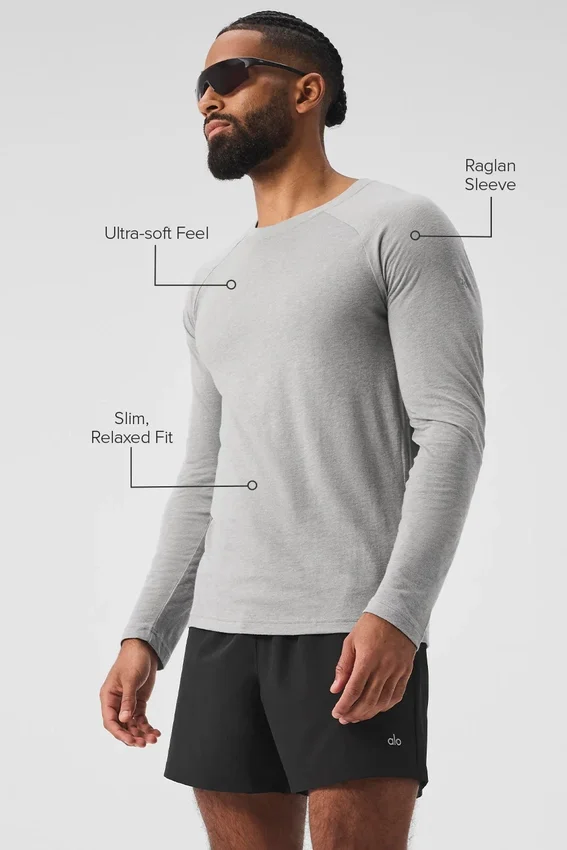 Triumph Langarmshirt – Athletic Heather Grey