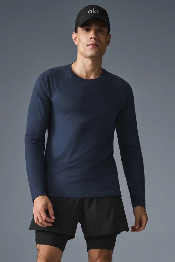 Triumph Langarmshirt – Marineblau