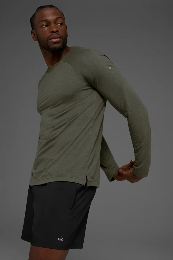 Triumph Langarmshirt – Stealth-Grün