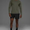 Triumph Langarmshirt – Stealth-Grün