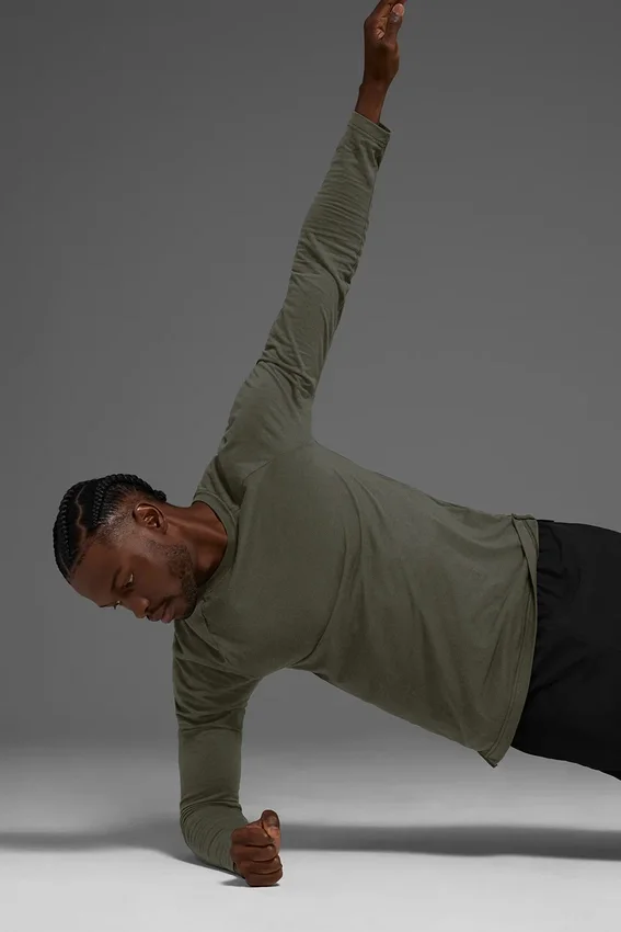 Triumph Langarmshirt – Stealth-Grün