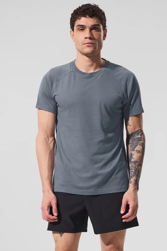 Triumph Raglan-T-Shirt – Steel Grey