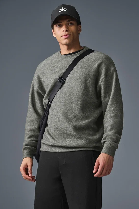 Triumph Restore Sweatshirt mit Rundhalsausschnitt – Grau Triblend