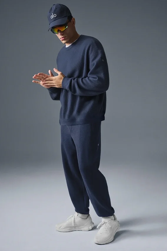 Triumph Restore Sweatshirt mit Rundhalsausschnitt – Marineblau