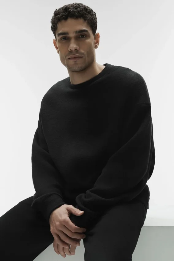Triumph Restore Sweatshirt mit Rundhalsausschnitt – Schwarz