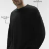 Triumph Restore Sweatshirt mit Rundhalsausschnitt – Schwarz