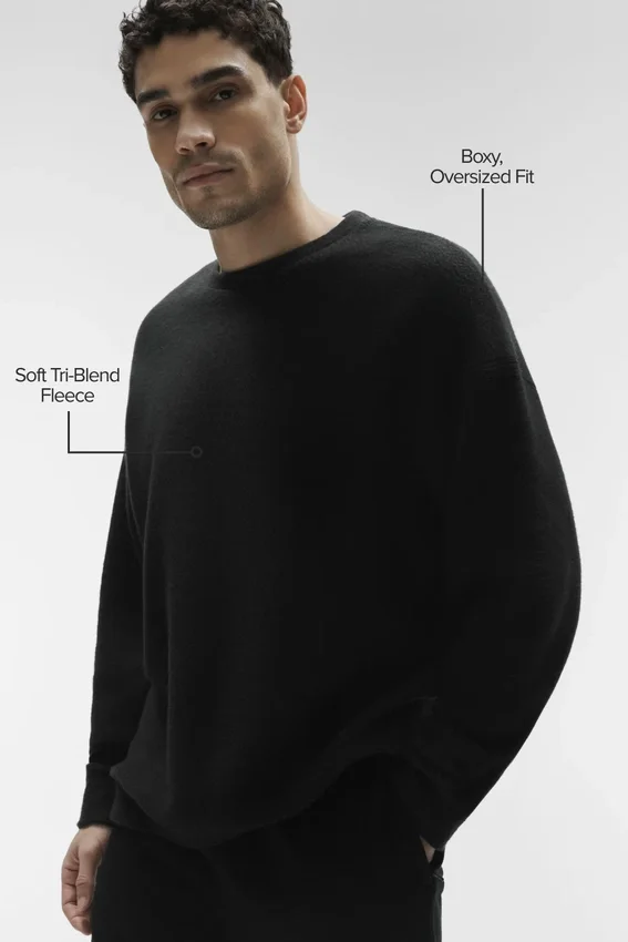 Triumph Restore Sweatshirt mit Rundhalsausschnitt – Schwarz