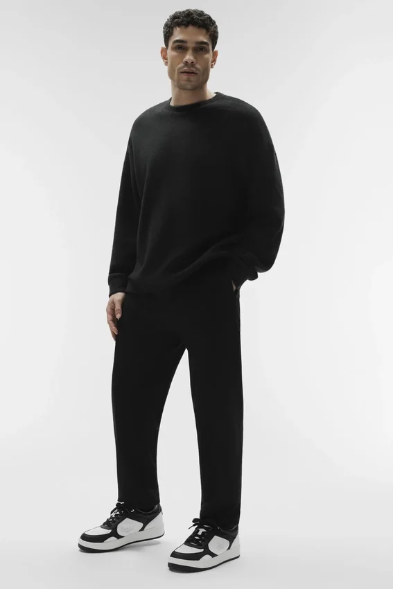 Triumph Restore Sweatshirt mit Rundhalsausschnitt – Schwarz