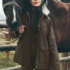 Twill-Barn-Jacke – Espresso