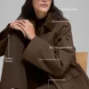 Twill-Barn-Jacke – Espresso