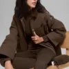 Twill-Barn-Jacke – Espresso