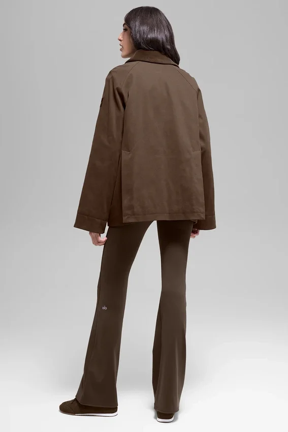 Twill-Barn-Jacke – Espresso