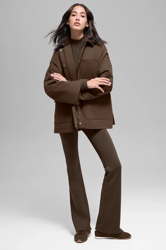 Twill-Barn-Jacke – Espresso