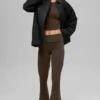 Twill Barn Jacke – Schwarz/Espresso