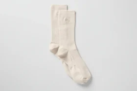 Unisex-Halbsocken im dezenten Design – Bone