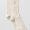 Unisex-Halbsocken im dezenten Design – Bone