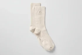 Unisex-Halbsocken im dezenten Design – Bone