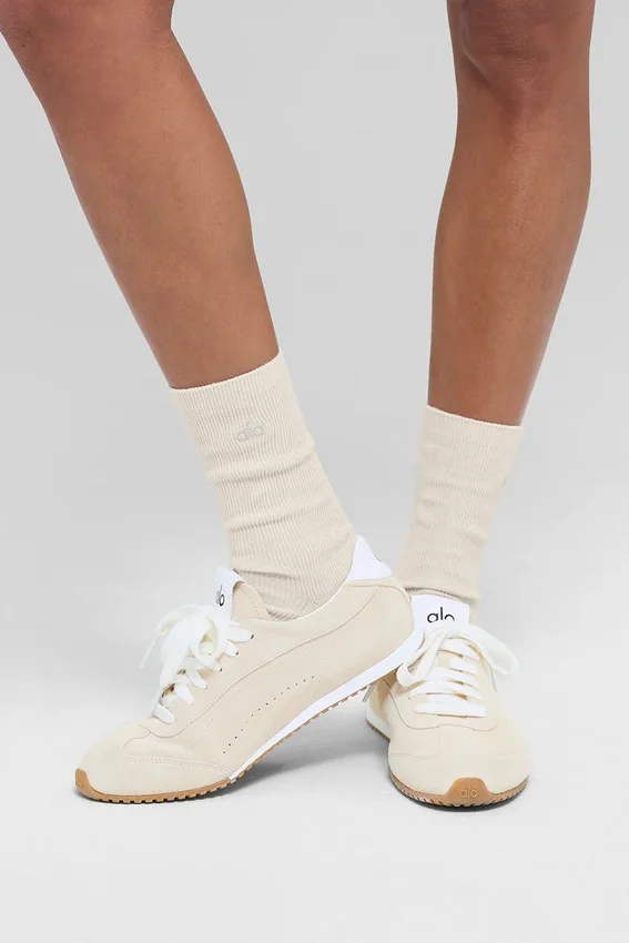 Unisex-Halbsocken im dezenten Design – Bone