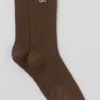 Unisex-Halbsocken im dezenten Design – Espresso
