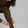 Unisex-Halbsocken im dezenten Design – Espresso