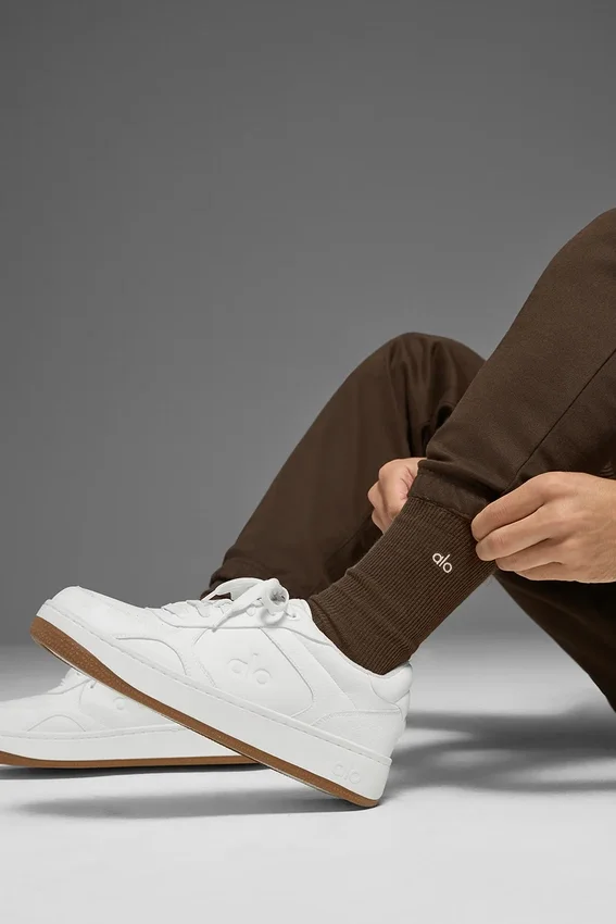 Unisex-Halbsocken im dezenten Design – Espresso