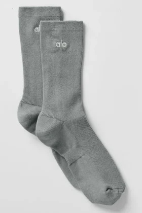 Unisex-Halbsocken im dezenten Design – Lunar Grey